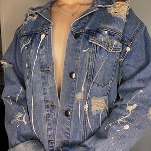 Oversized light denim Jacket